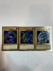 yugioh blue eyes white dragon dark magician red eyes black mago gold rare S051 - Picture 1 of 1
