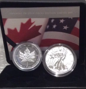 2019 Pride of Two Nations Canada Limited Edition Two-Coin Set, Eagle Maple Leaf - Bild 1 von 6