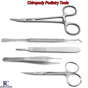 Podiatry Surgery Ingrowing Toenail Removal Kit Nail Instruments Scissors Tools - Picture 1 of 7