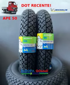 100/90-10 56J COPPIA MICHELIN S83 DOT/ANNO 2025 PER PIAGGIO APE 50 GOMME NUOVE - Bild 1 von 5