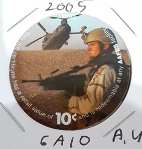 6A10, 10 cents AAFES Pogs from 2005 printing About Uncir. - Picture 1 of 2