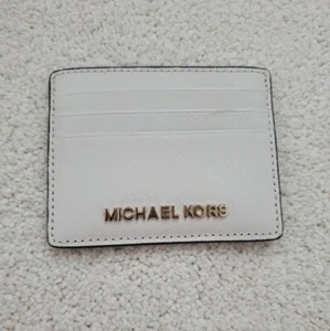 Neu Michael Kors Ausweisetui Saffiano Leder Cremeweiß - Bild 1 von 14