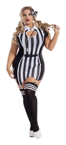 Starline Sexy Roughhousing Referee Romper Costume Plus Sizes S2060 - Picture 1 of 5