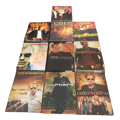CSI Miami Complete Series, Season 1&2 (VGC), 3-10 (NEW & SEALED) (DVD) Region 1 - Image 1 of 4