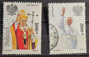 Poland Stamp Sc3041-2, Pope Giovanni Paolo II, Used F/VF (504W45) - Picture 1 of 1