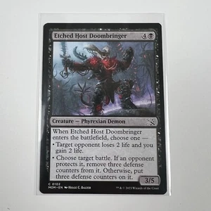 Anfitrión grabado Doombringer Marcha de la máquina Magic The Gathering Magic The Gathering casi nuevo C 0102 - Imagen 1 de 1
