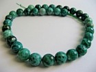 1 Filo  Agata Fuoco Verde Naturale  12mm. ,Lungo cm.39 .