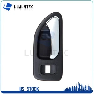 Inside Rear RH Passenger For 94-97 Honda Accord 1x Door Handle Chrome Black - Imagen 1 de 1