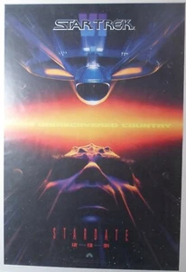 Star Trek VI The Undiscovered Country 1991 Movie Poster Stardate 27x40 rolled - Picture 1 of 1