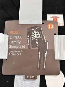 Target size 12 Brand NEW KIDS SKELETON PAJAMAS - Picture 1 of 2