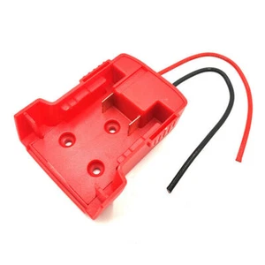 Milwaukee M18 Battery Adapter Holder dock w/ Wire Leads For Power Wheels DIYM18 - Afbeelding 1 van 9