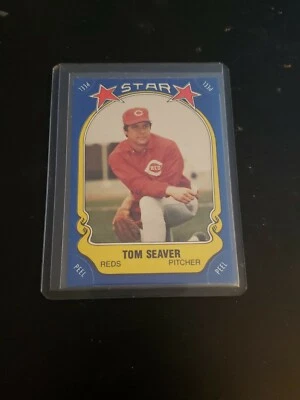 Tom Seaver 1981 Fleer Star Sticker #49 - Nice  Card of Hall of Famer - Image 1 of 2