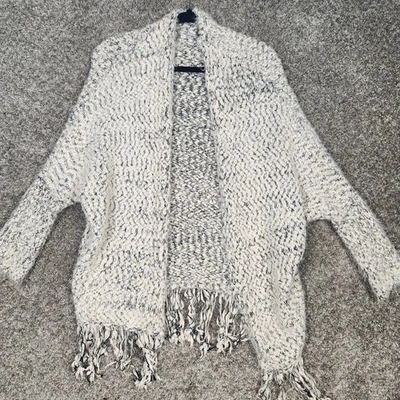 Cárdigan Manta Frente Abierto Umgee Para Mujer S/M Grueso Tejido Difuso Suéter SUAVE Acogedor Foto 1 de 4