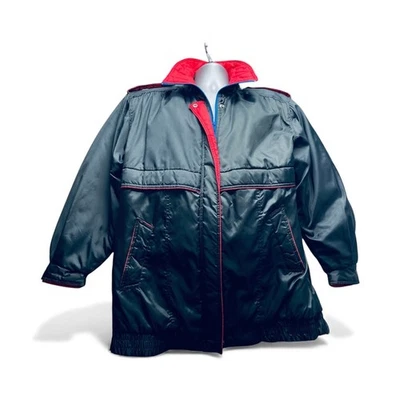 De Colección City Limits Hombres Chaqueta Nylon Negro Rojo Azul M Años 80 Esquí Shell Retro Ropa de Calle Foto 1 de 4
