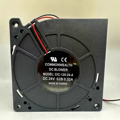 1 pcs  COMMONWEALTH DC BLOWER CIC-120-24V-A DC24V S2B 0.32A 12cm  cooling fan - Image 1 of 3