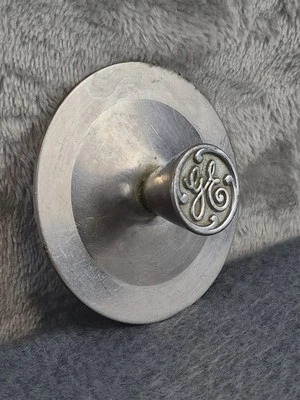 Vintage MCM General Electric Metal Sink Stopper Only GE Drain Plug? Original HTF - Image 1 of 4