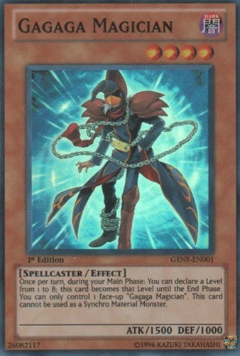 Gagaga Magician - GENF-EN001 - Super Rare - 1st Edition Near Mint Yugioh! Card - Image 1 of 1