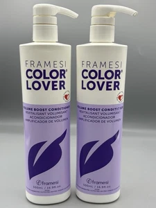 Lotto 2 balsami da 16,9 oz Framesi Color Lover Volume Boost - Foto 1 di 1
