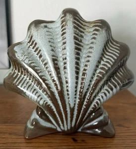 Vintage Frankoma #54 Pottery Shell Vase 6.5” X 6.5” - Picture 1 of 5