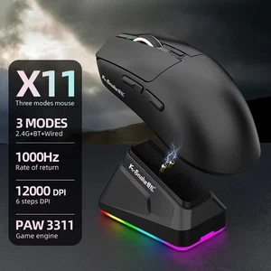 High Precision Wireless Mouse X11 PAW3311 Gaming Mouse  E-Sports - Picture 1 of 11