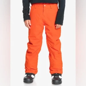 Quiksilver Kids Estate Snowboard Snow Ski Pants Orange Size 8 - Picture 1 of 12