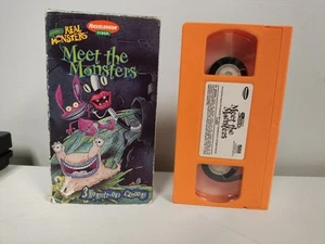 Aaahh!!! Real Monsters Meet the Monsters Orange Nickelodeon VHS Tape 1996/1997 - Picture 1 of 7