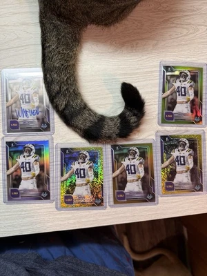 Whit Weeks Lot - LSU Tigers 2025 Topps Bowman 1st U /50, /275, /350, Auto Mint - Image 1 of 4