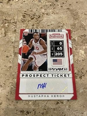 Mustapha Heron AUTO "Prospect Ticket" 2020 Contenders Draft Picks PWE St Johns - Image 1 of 2