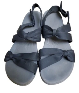 Cloudsteppers by Clarks Arla schwarze Damen-Sandalen mit Fersenriemen Größe 11M - Bild 1 von 3