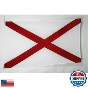 AZ FLAG - Alabama Flag - 3x5 Ft - 100D Polyester Us State of Alabama Banner w - Picture 1 of 1