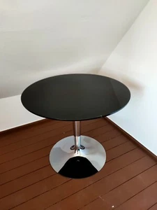 Designer Glastisch rund schwarz 90 cm Durchmesser - Bild 1 von 3