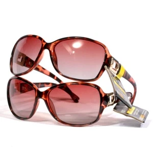2 Pair Foster Grant Women's Square POLARIZED Sunglasses Dots, Brown, Gold, Fade - Picture 1 of 9