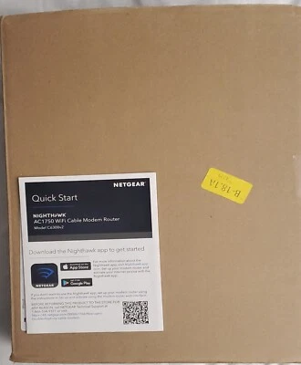 Netgear AC1750 WiFi Cable Modem Router (C6300) with power cord - Image 1 of 3