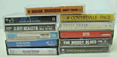 80's Rock Cassette Tapes LOT of 11 Don Dokken, Shout, Deep Purple, Damn Yankees - Image 1 of 4