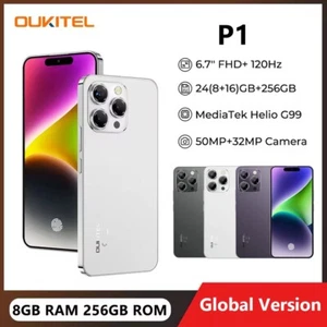 OUKITEL P1 Ultra-thin Smartphone 6.7 inch 120Hz AMOLED 50MP 5150mAh NFC Global - Picture 1 of 18