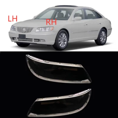 2Шт фары фары фары прозрачный объектив крышка пара подходит для Hyundai Azera 2006-2010 - Изображение 1 из 4
