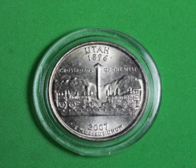 2007- P Mint - UTAH State Quarter P00477 - Image 1 of 2