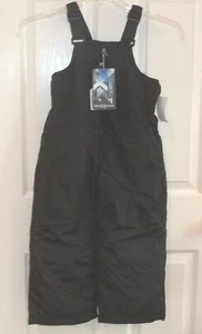 Kids ZEROXPOSUR Black SNOW BIB PANTS~4 SMALL~NWT Ski Snowboard UNISEX $50 - Picture 1 of 5