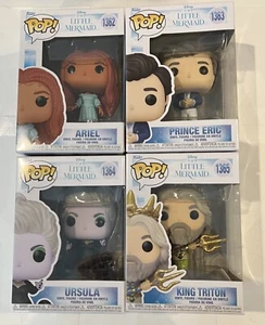 Funko Pop! Disney The Little Mermaid - set of 4 - 1362 through 1365 - Picture 1 of 9