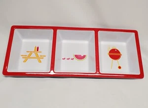 Home by Target Heavy Duty Melamine 3 Section Picnic Condiment/Snack Tray - Picture 1 of 4
