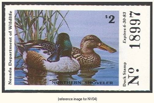 D2K Nevada Duck Stamp 1982 $2.00 no tab - Image 1 of 1