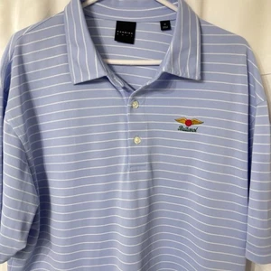 Dunning Polo Shirt Mens Extra Large Blue Baltusrol Golf Club Performance Casual - Picture 1 of 6