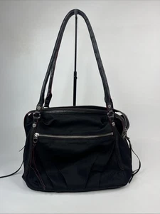 MZ Wallace Satchel Tote Black with Silver Hand Bag Women’s Purse READ DESC - Picture 1 of 15