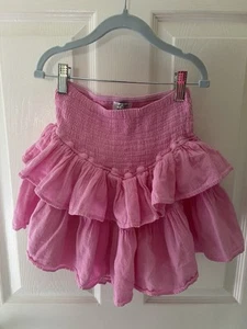Surf Style Girls Medium Pink Skort Layered Skirt With Elastic Waistband - Picture 1 of 3