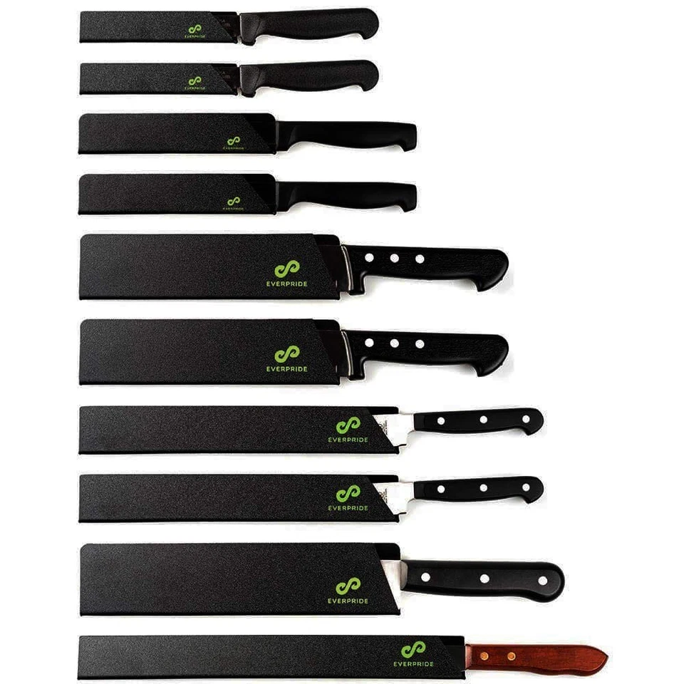 10pcs Kitchen Knife Set EVERPRIDE Chef Guard Universal Blade Edge Protectors