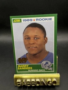 1999 SCORE 10TH ANNIVERSARY ROOKIE REPRINTS BARRY SANDERS RC /1989 ROOKIE CARD - Picture 1 of 2