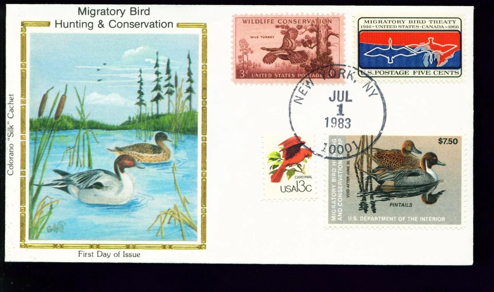 1983 FDC - Scott# RW50 - Federal Duck Stamp - Colorano Cachet RV$50.00   - Image 1 of 1