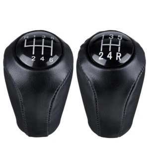 5/6 Leather Speed Gear Shift Knob Lever Stick 1PC For MAZDA 3 BK BL 2006-2012 - Picture 1 of 19