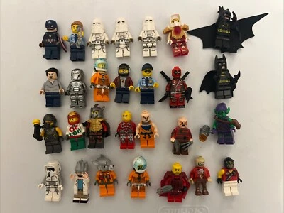 (28) LEGO Minifigure Lot - Star Wars, Batman, City, Superhero & Villains - Image 1 of 4