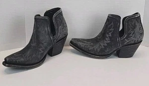 Ariat Damen 6 Zoll Leder Dixon Westernstiefel Nat Distressed schwarz Gr. 9,5. B Med - Bild 1 von 16